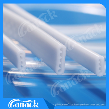 Tube de drainage perforé plat en silicone